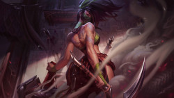 koreanfox:  Akali Splash Update by Jessica Oyhenart 