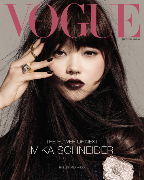 Mika Schneider, photographed by Luigi & Iango and styled by Schanel Bakkouche for Vogue Hong Kon