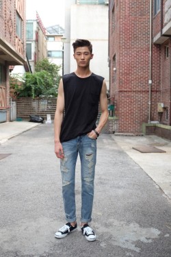 koreanmodel:  Streetstyle: Byun Woo Seok shot by PFMAG 