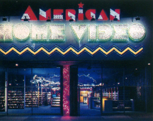 newwavearch90:American Home Video - Granada Hills, CA (1988)Designed by Bryon B Savage II Scanned fr