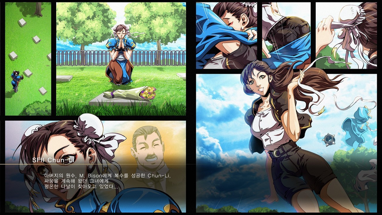 hershuargames:   Chun-li’s arcade ending(SF II) and illustrations   
