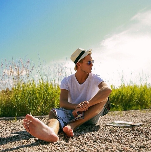 God bless male feet