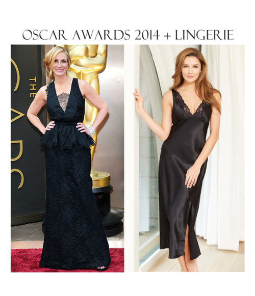 Julia Roberts looks as graceful as ever at Sunday&rsquo;s Academy Awards in an elegant, black la