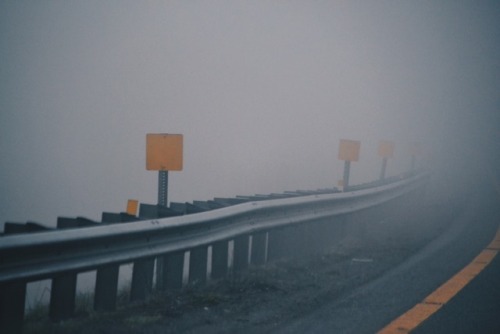 Ominous roads in the Blue Ridge Mountains