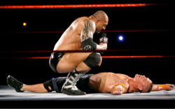 rwfan11:  Batista and Cena … I hope he
