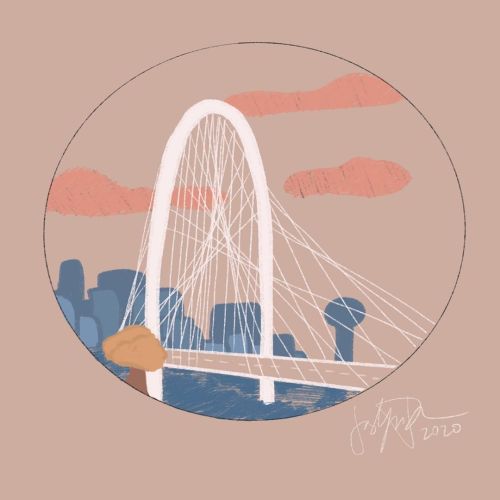 day three • bridge • #peachtober20 • (still catching up) the margaret hunt hill bridg