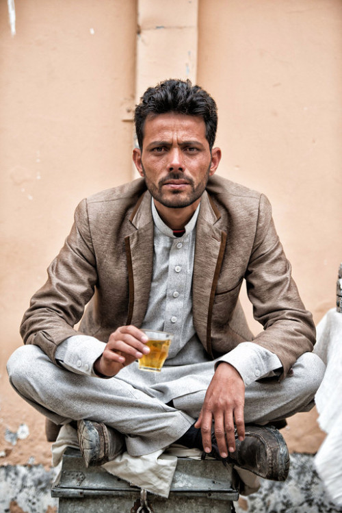 Afghan men Portraits.