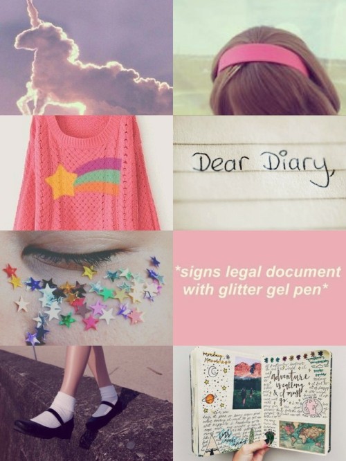 rebelliontrash:Mabel Pines aesthetic board. [Do not repost. Do not remove caption.]