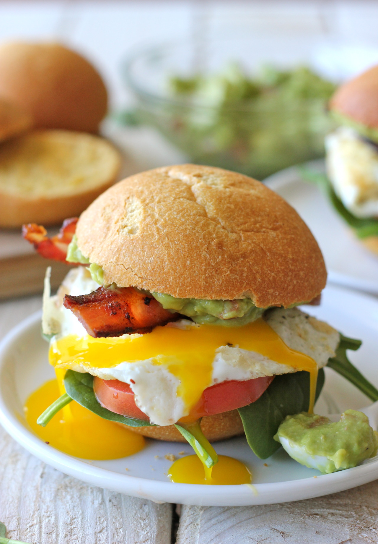 do-not-touch-my-food:  BLT with Guacamole on Sweet Potato Rolls