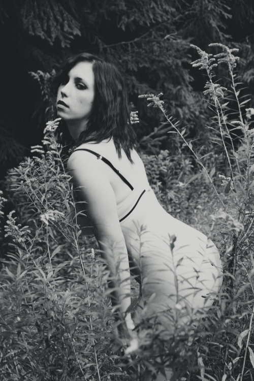 Undressing in the meadow by Stephanie-van-Rijn 