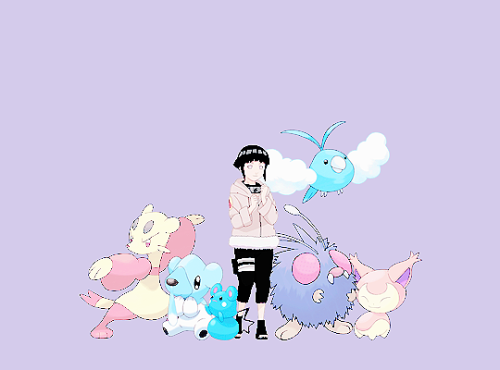 yamanaked:  Naruto / Pokemon AU ♢ ♢ trainer evolution: h i n a t a  hyuuga ♢ ♢  [sakura]