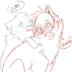 sianiithesillywolf:Ear nibble war o//w//o