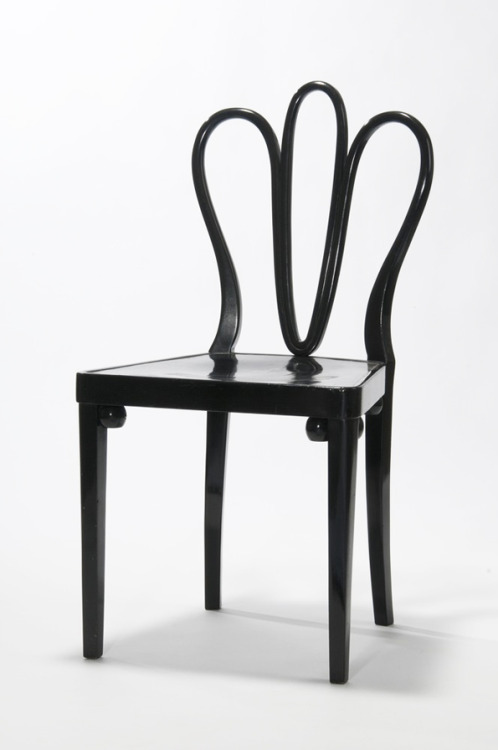 design-is-fine:Josef Hoffmann, chair, 1910. Vienna. Made by J. et J. Kohn, Vienna. Via Europeana