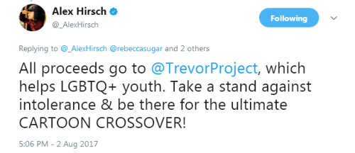 fuckyeahgravityfalls:https://www.twitch.tv/danaterraceTheTrevorProject.orgTONIGHT. (August 3, 2017) 