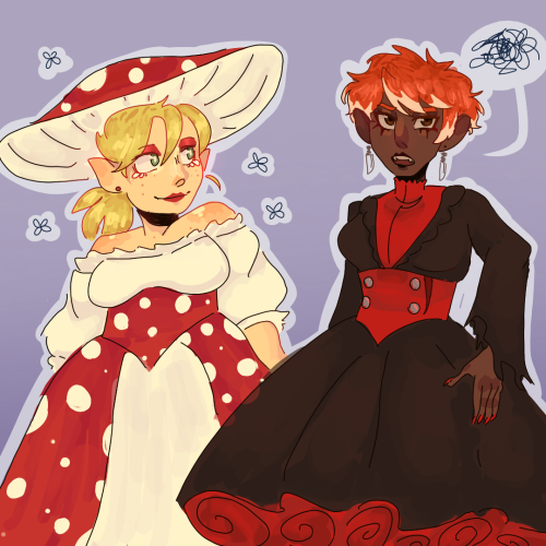 Thought It May Be Fun To Draw Some Ocs In Halloween Outfits
