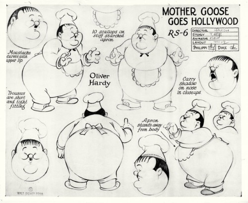 Various Laurel &amp; Hardy caricatures and guises. The black-and-white drawing is by Al Hirschfe