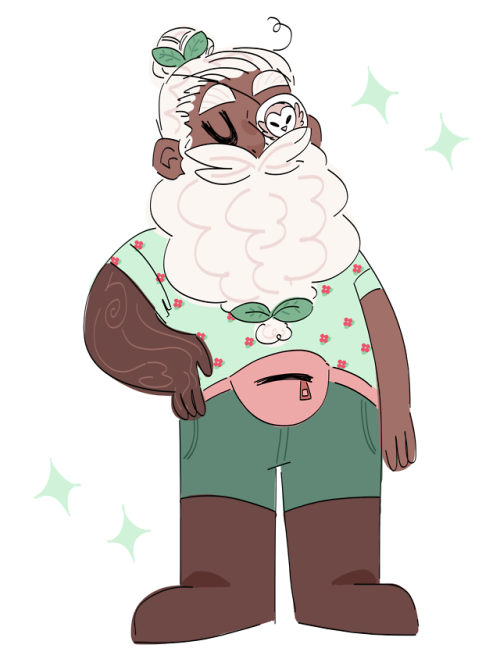 fesenmoon: i love my pan dad [image description: a drawing of Merle against a white background. He&r