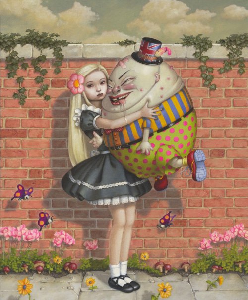 Trevor Brown (English, b. 1959, London, UK, based Japan) - Humpty from Alice exhibition, 2010  Paint