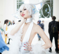 slbtumblng:  cherripetalz:  “Now, which one of you will adorn me today?”Cherriko Cosplay | Novii Photography | Alpha NekoMore photos here~ Ragyo was really fun to cosplay with the exception that I have a nonexistent chest I really want to remake