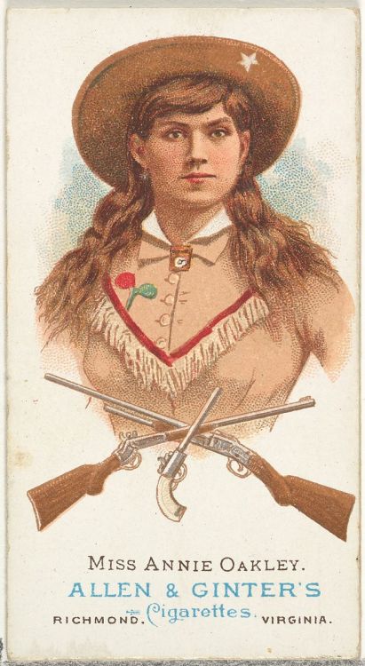 ffactory:Miss Annie Oakley, Rifle Shooter, from World’s Champions, Series 1 (N28) for Allen &a