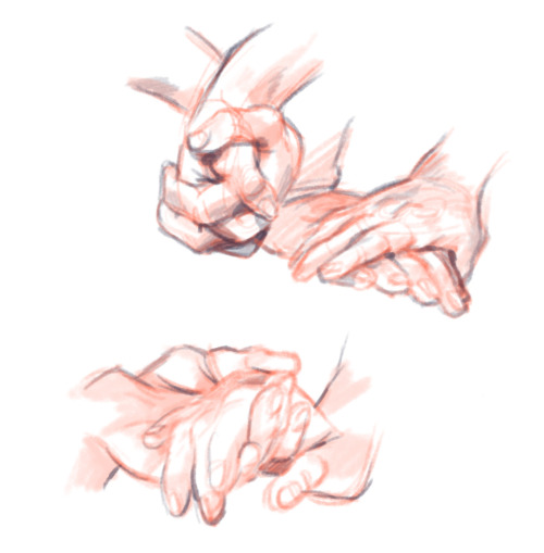I used some refs and practiced hands!