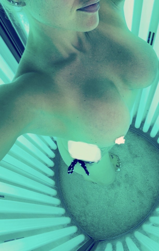 myhotwifeismyworld:Getting tan AF with a little bikini thong tanline that daddy likes!  