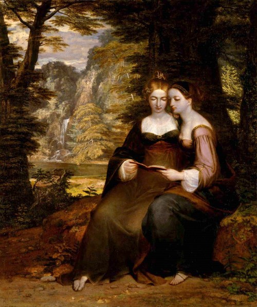 Hermia and Helena (c.1818). Washington Allston (American, 1779-1843). Oil on canvas. Smithsonian Ame