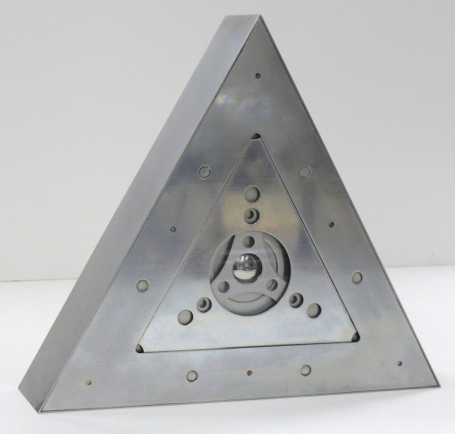 jareckiworld: Thomas Chimes (1921-2009) — Abstraction (Triangle)  [mixed media, metal box constructi