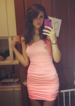 sweet-sissy-natalie:  What a cute pink dress…