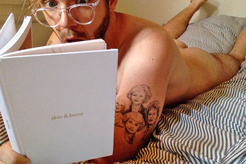 philipcampbell:  halanscott relaxing with his copy of skinandbonemag =) Check this wonderful man out, he’s got a lot of great things happening including the only Golden Girls podcast you’ll ever need to listen to outonthelanaipodcast 