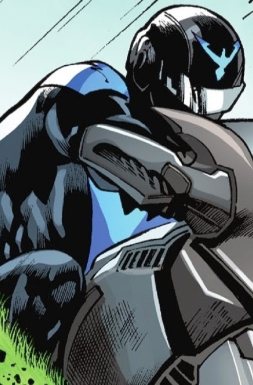 Robin Watching: 2394/∞ Dick Grayson as Nightwing (Helmet)Image Source Titans United #4 by Jose Luis