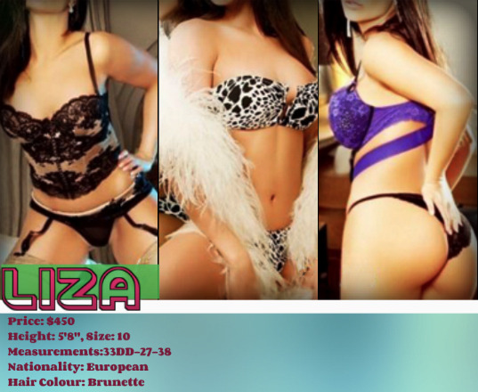 Meet Liza the incredibly mesmerizing, twenty something seductress. Although she is very young and new to the escort industry, she is already making some waves thanks to her natural breath taking beautiful looks and her non-judgmental, and amiable personal