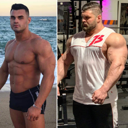 bbroidbelly: What a difference roids make !!!  Turning men into beasts