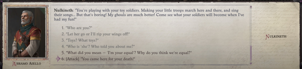 Sing your songs, mortal