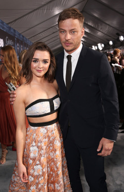 tomwlaschihafanpage:  Maisie Williams and Tom Wlaschiha at the premiere of  'Game Of Thrones’ Season 6 at TCL Chinese Theatre in Hollywood, California.   From: https://www.facebook.com/tomwlaschihafanpage/ 