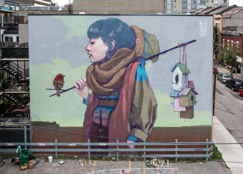 origamirabbit: ETAM CRU  Duo from Poland (Sainer x Bezt). Their extraordinary murals can be see