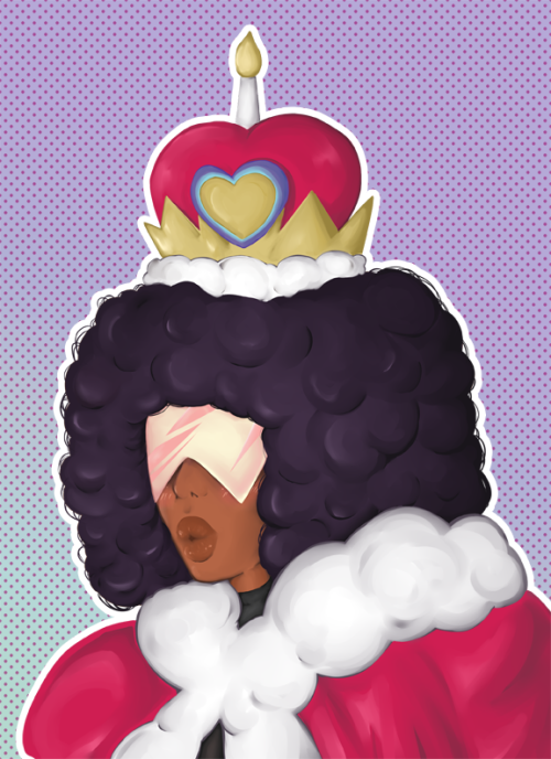 glasscube:  First time drawing Garnet! AND I tried a different painting style..with just one layer.. I loved how adorable she acted whenever she wore the birthday suit. Speed Paint Video 