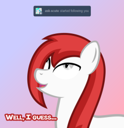 ask-firebloom:  G-get it…?((Question: How do you make a bad joke AND embarrass yourself with something other than said joke being bad, at the same time?*points*That’s how.HOOOOOOrribly overdue thing. Like, I think the follow happened over a month