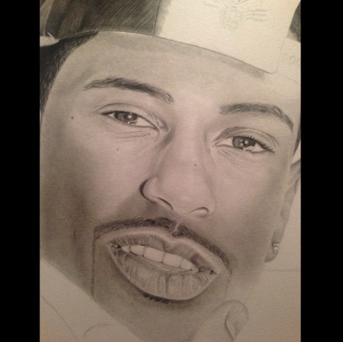 My Work in Progress drawing of Big Sean Please follow me on Instagram @wega13art :)