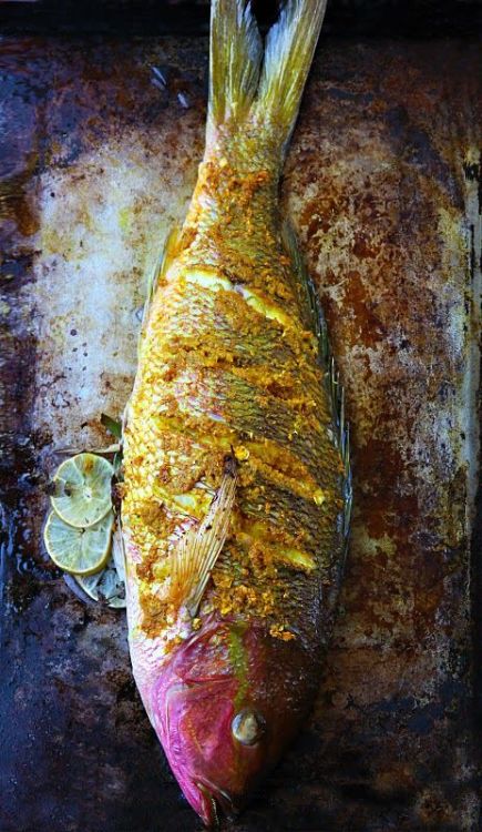 intensefoodcravings: Turmeric-Roasted Red Snapper | She Simmers