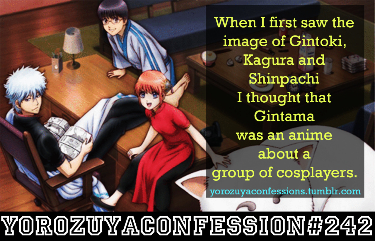 yorozuyaconfessions:  Confession :   When I first saw the image of Gintoki, Kagura