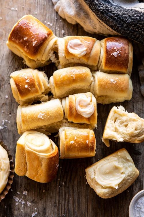 grayskymorning: Salted Honey Butter Parker House Rolls