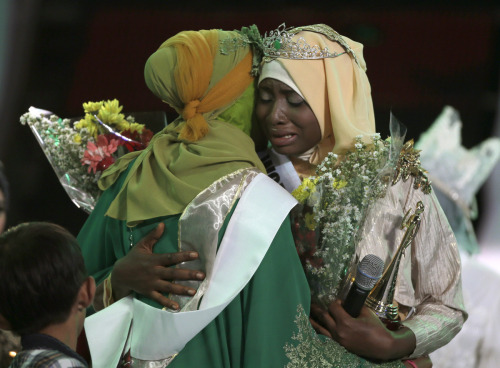 somalisupremacy:blackgirlost:myvoicemyright:World Muslimah 2013, Miss Nigeria Obabiyi Aishah Ajibola