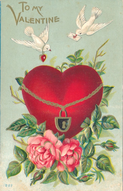 libraryofva: Recent Acquisition - Postcard Collection To My Valentine.Postcard, ca. 1910.