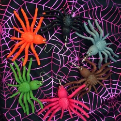 sleaze-ball:I have Spider Earrings in my shop, you can buy an individual spider or mix and match colors.