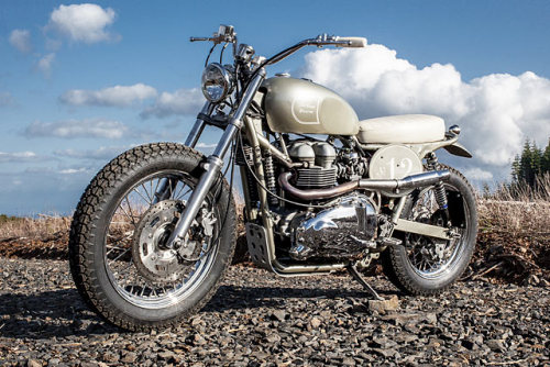 motorcyclecultureblog - Red Clouds’ ‘Rubber Soul’ Triumph...