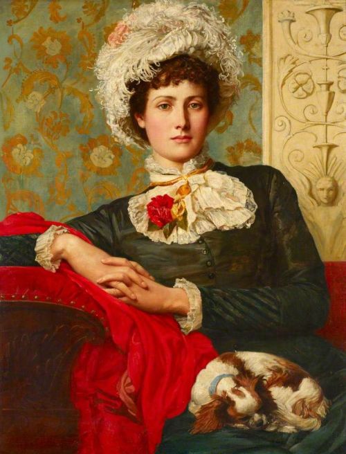 history-of-fashion: 1885 Valentine Cameron Prinsep - Unprofessional Beauty(Southwark Art Collection)