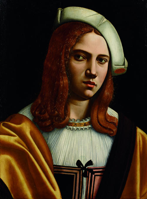 Portrait of a Young Gentleman, by Giovanni Ambrogio de Predis, Accademia Carrara, Bergamo.