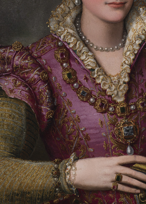 artisticinsight: Details in Purple The New Bracelet, 19th century, by Frans Verhas. Countess Alexand