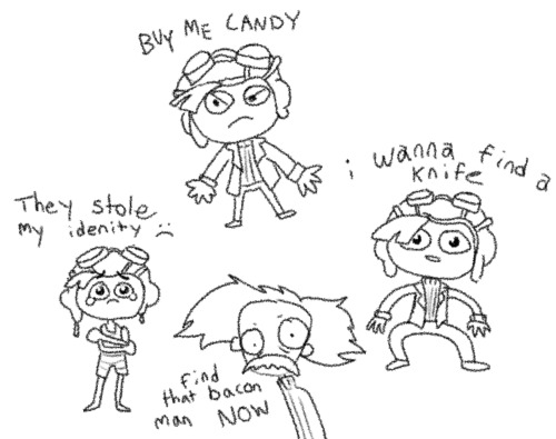 spiderleg:Almost forgot to post these other doodles i made from WayneradioTV’s Psychonauts 2…Brain +